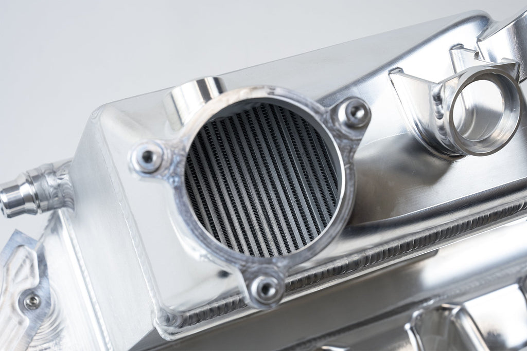 CSF #8233B BMW S58 "Level-Up" Charge Air Cooler Manifold - Thermal Dispersion Black