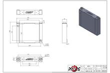 Load image into Gallery viewer, CSF #8371 CSF Universal Large Single-Pass Oil Cooler - M22 x 1.5 - 12.0L x 9.33H x 2.16W