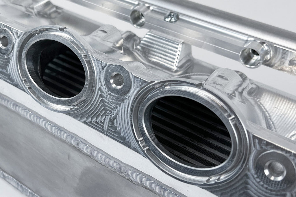 CSF #8400 BMW Gen 2 B58 Race X Charge Air Cooler Manifold - Raw Billet