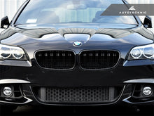 Load image into Gallery viewer, AutoTecknic Glazing Black Dual-Slats Front Grille Set - F10 5-Series | M5