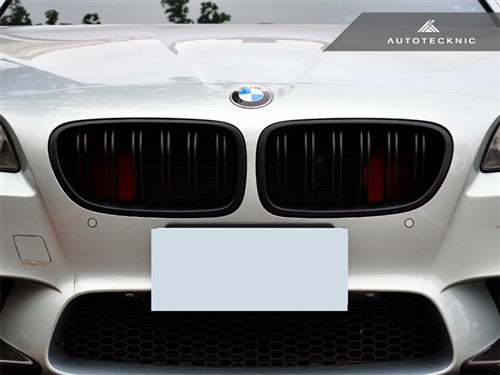 AutoTecknic Stealth Black Dual-Slats Front Grille Set - F10 5-Series | M5