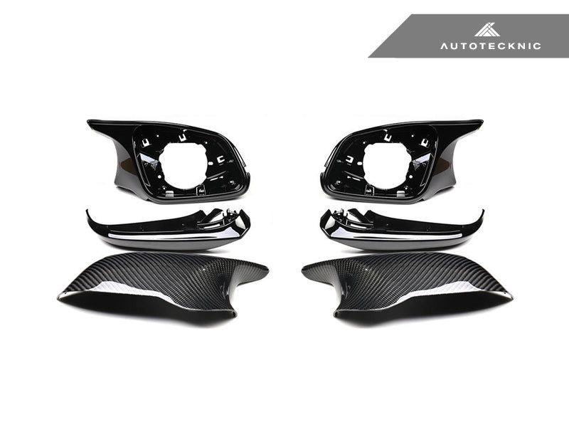 AutoTecknic Version III M-Inspired Dry Carbon Mirror Housing Kit - F22 2-Series | F30 3-Series | F32 4-Series | F87 M2