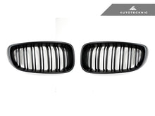 Load image into Gallery viewer, AutoTecknic Dual-Slats Stealth Black Front Grille Set - F34 3-Series Gran Turismo