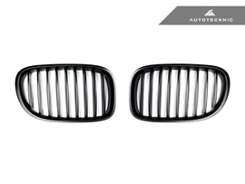 AutoTecknic Stealth Black Front Grille Set - F01/ F02 7-Series LCI
