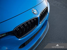 Load image into Gallery viewer, AutoTecknic Dual-Slats Stealth Black Front Grille Set - F30 3-Series