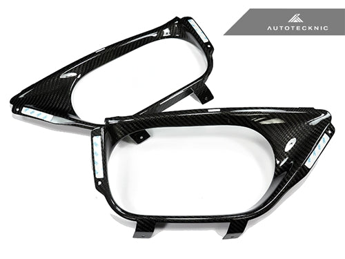 AutoTecknic Dry Carbon Exhaust Shield - Nissan R35 GT-R