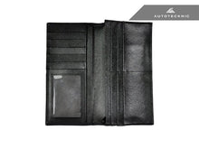 Load image into Gallery viewer, AutoTecknic Carbon Fiber Long Leather Wallet Pouch