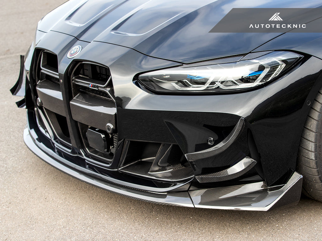 AutoTecknic GT4 Dry Carbon Bumper Canard Set - G80 M3 | G82 M4