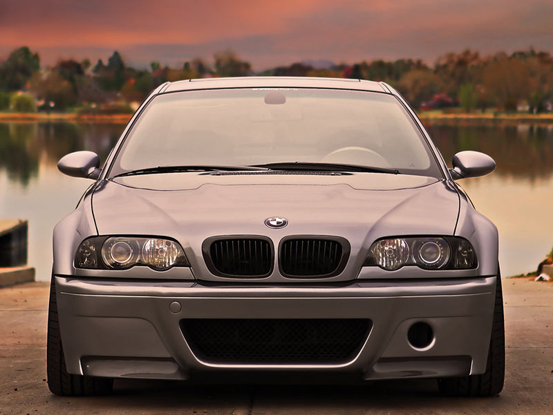 AutoTecknic Gloss Black Front Grille Set - E46 3-Series Coupe Pre-Facelift | M3