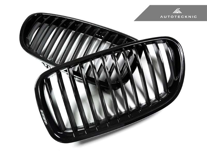 AutoTecknic Gloss Black Front Grille Set - F10 Sedan/ F11 Wagon | 5-Series