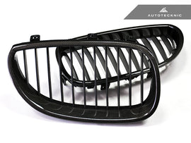 AutoTecknic Carbon Fiber Front Grille Set - E60 Sedan / E61 Wagon | 5 Series including M5