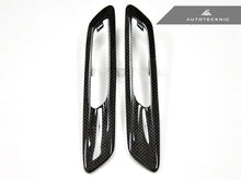 Load image into Gallery viewer, AutoTecknic Replacement Carbon Fiber Fender Light Trims - F10 Sedan / F11 Wagon | 5 Series