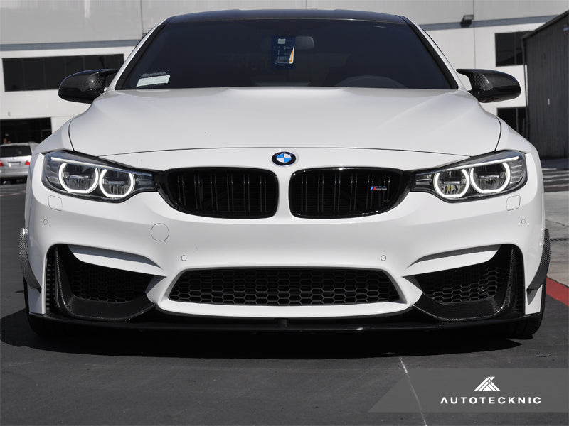 AutoTecknic Front Bumper Dry Carbon Canard Set - F80 M3 | F82/ F83 M4