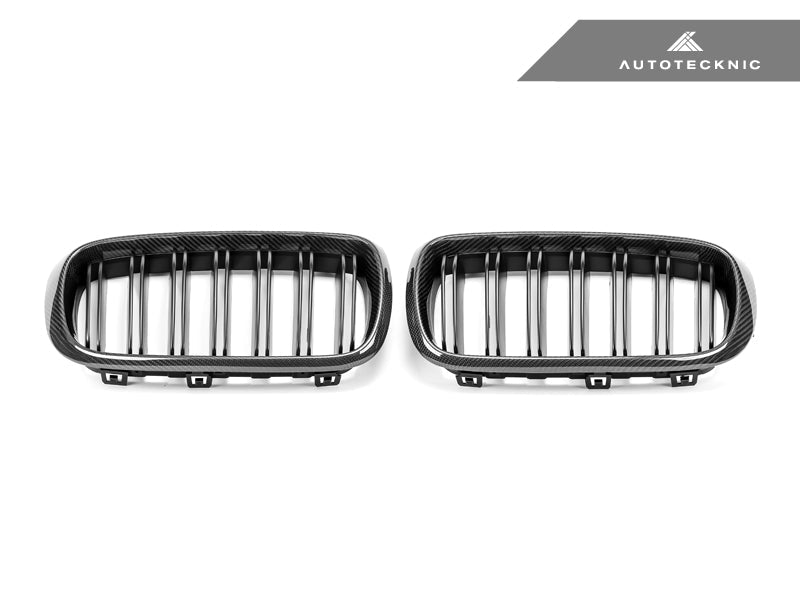 AutoTecknic Carbon Fiber Dual-Slats Front Grille Set - F15 X5 | F85 X5M & F16 X6 | F86 X6M