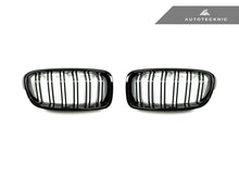 Load image into Gallery viewer, AutoTecknic Dual-Slats Glazing Black Front Grille Set - F30 3-Series