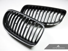 Load image into Gallery viewer, AutoTecknic Stealth Black Front Grille Set - E90 3-Series LCI
