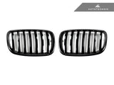 AutoTecknic Gloss Black Front Grille Set - E70 X5 / X5M | E71 X6 / X6M