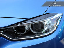 Load image into Gallery viewer, AutoTecknic Carbon Fiber Headlight Covers - F30 3 Series Sedan | F31 3 Series Wagon