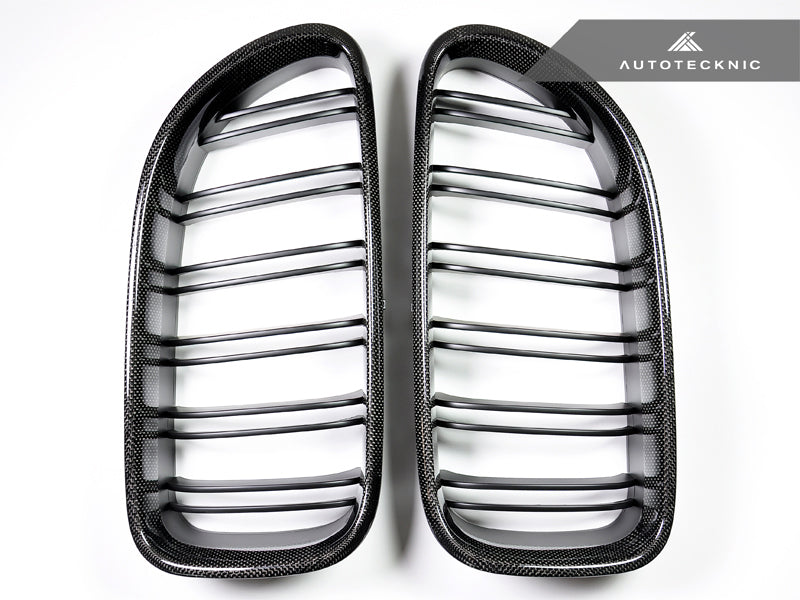 AutoTecknic Dual-Slats Carbon Fiber Front Grille Set - F06 Gran Coupe / F12 Coupe / F13 Cabrio | 6 Series & M6