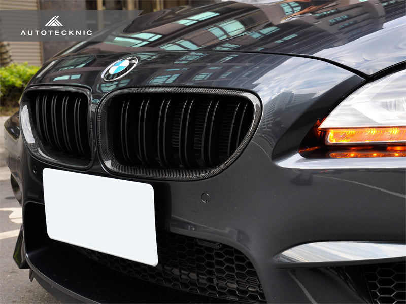 AutoTecknic Dual-Slats Carbon Fiber Front Grille Set - F06 Gran Coupe / F12 Coupe / F13 Cabrio | 6 Series & M6