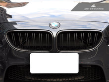 Load image into Gallery viewer, AutoTecknic Dual-Slats Carbon Fiber Front Grille Set - F06 Gran Coupe / F12 Coupe / F13 Cabrio | 6 Series &amp; M6