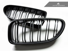 Load image into Gallery viewer, AutoTecknic Dual-Slats Stealth Black Front Grille Set - F06 Gran Coupe / F12 Coupe / F13 Cabrio | 6 Series &amp; M6