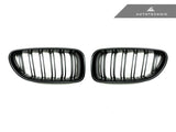 AutoTecknic Dual-Slats Stealth Black Front Grille Set - F06 Gran Coupe/ F12 Coupe/ F13 Cabrio | 6 Series & M6