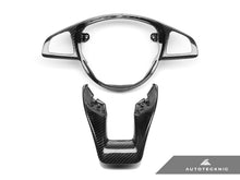 Load image into Gallery viewer, AutoTecknic Carbon Fiber Steering Wheel Trim - Mercedes-Benz Various AMG Vehicles