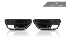 Load image into Gallery viewer, AutoTecknic Dry Carbon Interior Door Handle Trim Set - BMW F-Chassis