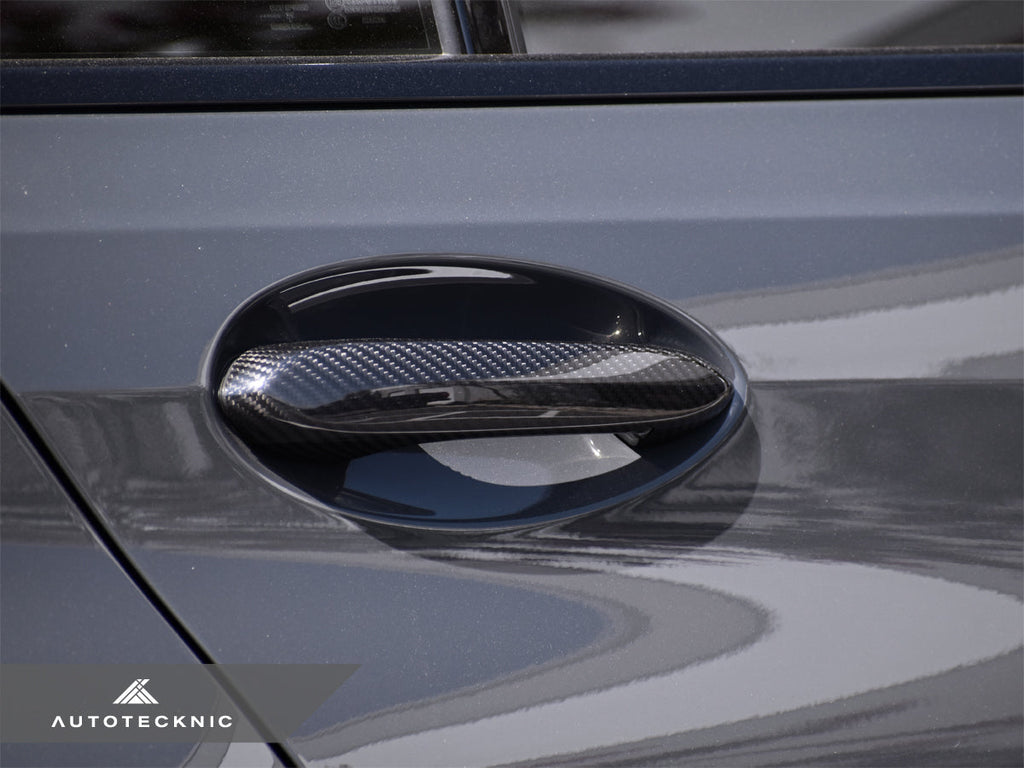 AutoTecknic Dry Carbon Door Handle Trim Set - G30 5-Series | G32 6-Series GT