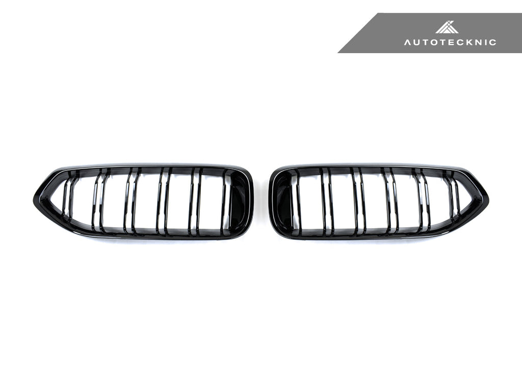 AutoTecknic Painted Glazing Black Dual-Slat Front Grille Set - G29 Z4