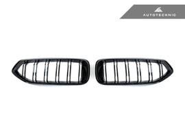 AutoTecknic Painted Glazing Black Dual-Slat Front Grille Set - G29 Z4