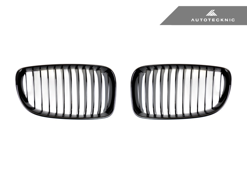 AutoTecknic Glazing Black Front Grille Set - E82 1-Series & 1M