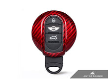 Load image into Gallery viewer, AutoTecknic Red Carbon Remote Key Case - MINI Cooper F54/ F55/ F56/ F57 | Countryman F60