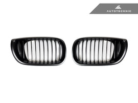 AutoTecknic Stealth Black Front Grille Set - E46 3-Series LCI Sedan 2002-2005