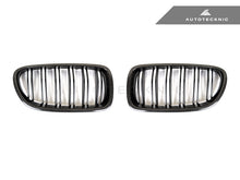 Load image into Gallery viewer, AutoTecknic Carbon Fiber Dual-Slats Front Grille Set - F10 5-Series | M5