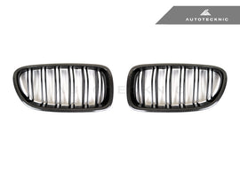 AutoTecknic Carbon Fiber Dual-Slats Front Grille Set - F10 5-Series | M5