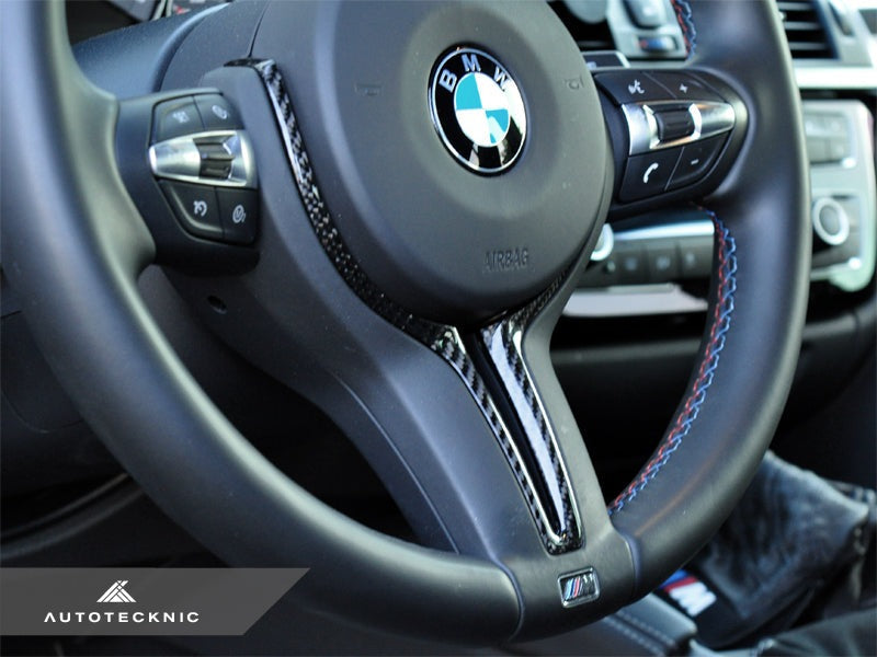 AutoTecknic Carbon Steering Wheel Trim - F87 M2 | F80 M3 | F82/ F83 M4 | F10 M5 LCI | F06/ F12/ F13 M6