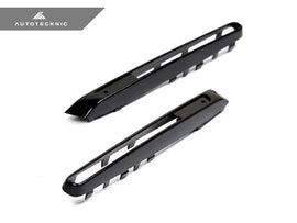 AutoTecknic Replacement Glazing Black Fender Gills - E70 X5M