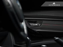 Load image into Gallery viewer, AutoTecknic Dry Carbon Interior Door Handle Trim Set - BMW F-Chassis