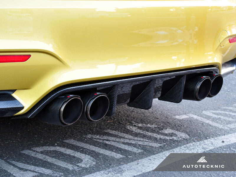 AutoTecknic Dry Carbon Extended-Fin Competition Rear Diffuser - F80 M3 ...
