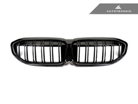 AutoTecknic Dual-Slats Glazing Black Front Grilles - G20 3-Series