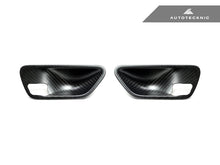 Load image into Gallery viewer, AutoTecknic Dry Carbon Interior Door Handle Trim Set - BMW F-Chassis