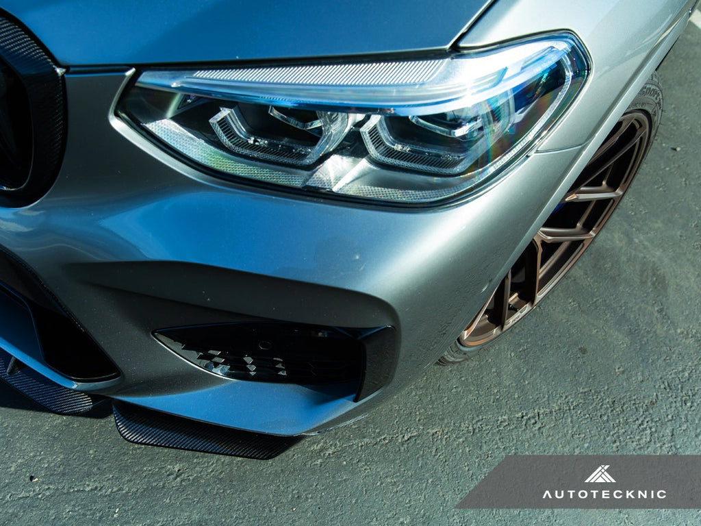 AutoTecknic Dry Carbon Performante Aero Splitter & Center Lip Set - F97 X3M | F98 X4M