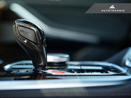 AutoTecknic Carbon Fiber Gear Selector Side Trims - G1X 8-Series