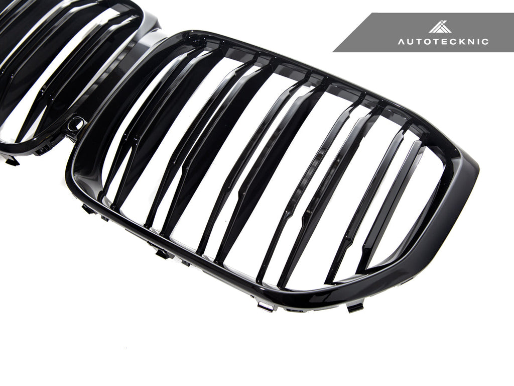 AutoTecknic Painted Dual-Slat Glazing Black Front Grille - G05 X5