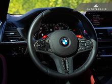 Load image into Gallery viewer, AutoTecknic Carbon Alcantara Steering Wheel Trim - F40 1-Series