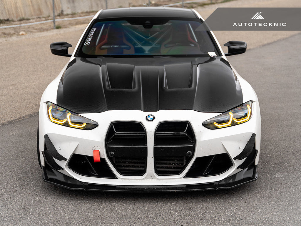 AutoTecknic GT4 Dry Carbon Bumper Canard Set - G80 M3 | G82 M4