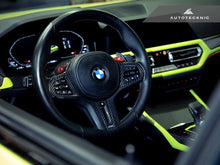 Load image into Gallery viewer, AutoTecknic Replacement Carbon Steering Wheel Top Cover - G80 M3 | G82/ G83 M4