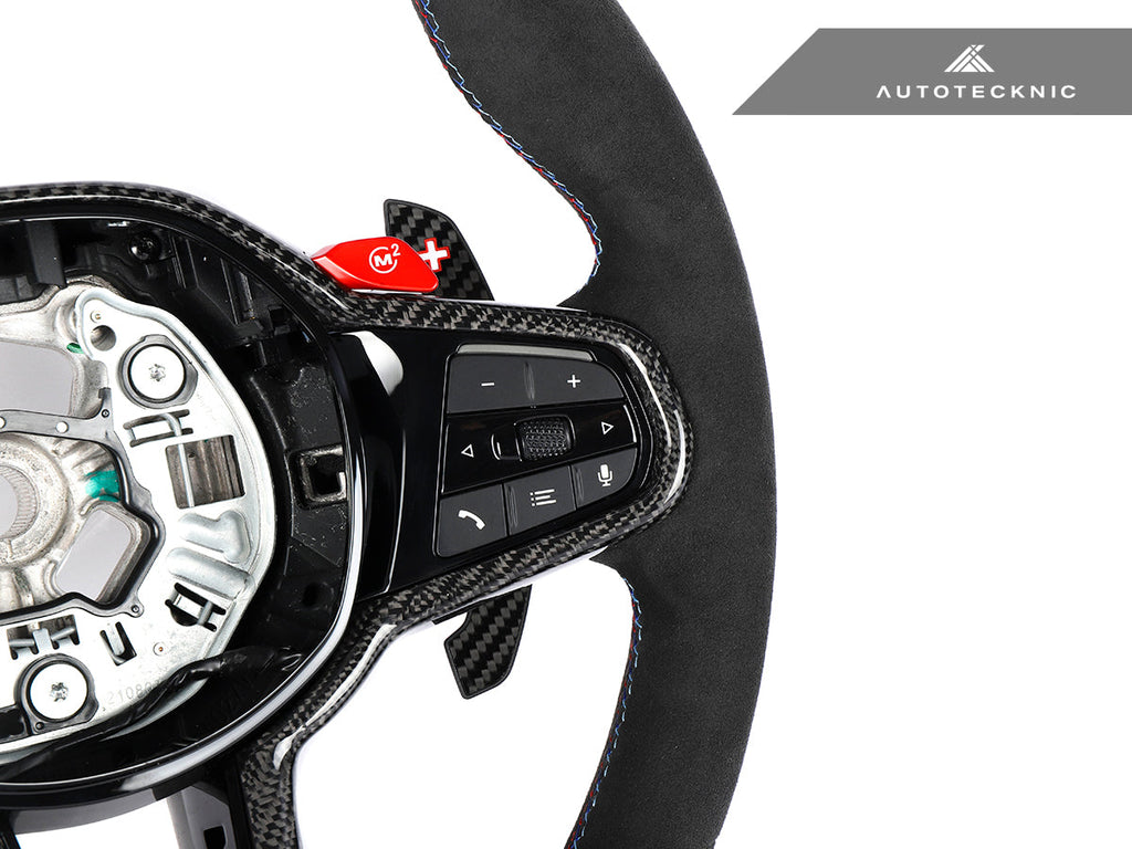 AutoTecknic G8X LCI Alcantara Steering Wheel - G8X M2/ M3/ M4